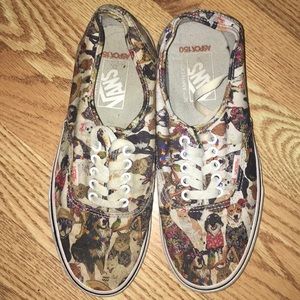 Cats and dogs printed Vans